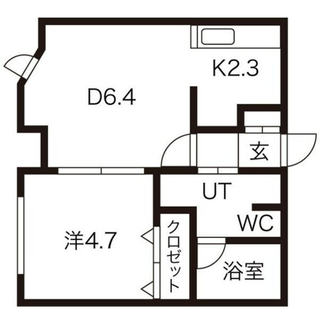 プランドール西町の物件間取画像